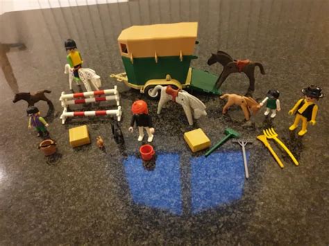 Playmobil Reitethof Pferdeanh Nger Pferde Figuren Eur Picclick Fr