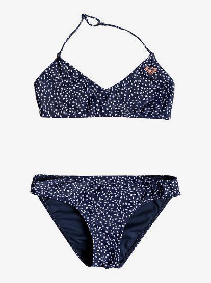 Seaside Lover Triangle Bralette Bikini Set For Girls 8 16 Roxy