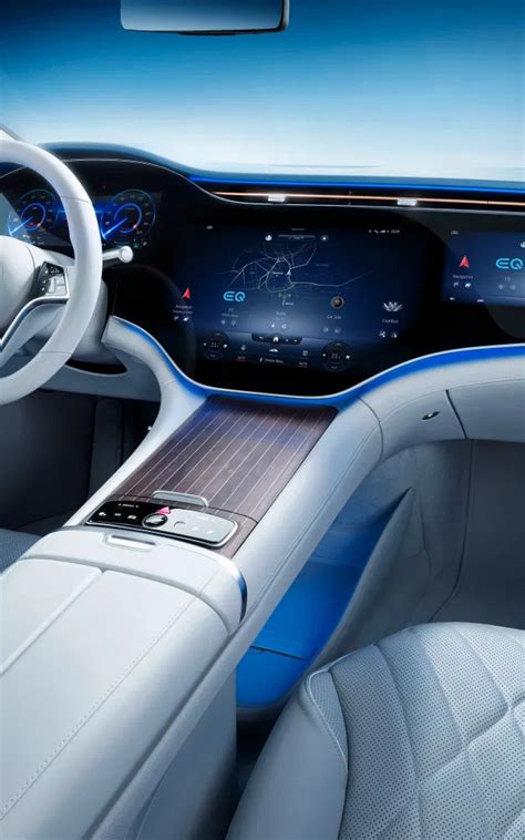 Mercedes Benz Eqs Interior Unveiled With Massive Inch Screen