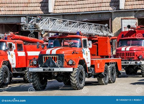 Soviet Fire Truck ZIL 131 Editorial Stock Photo Image Of Kolomyia