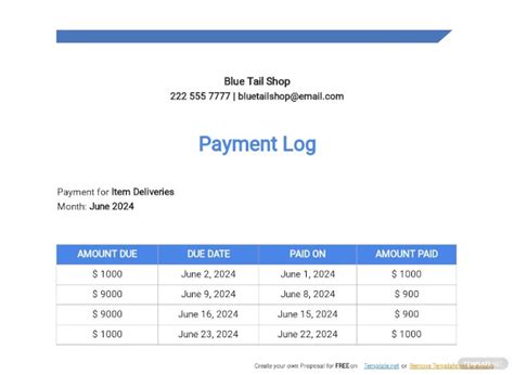 Payment Tracking Templates | Free & Premium Templates