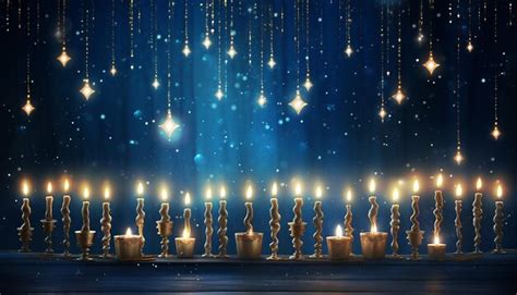 Premium Ai Image Jewish Holiday Hanukkah Background