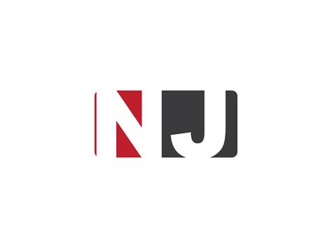 Initial Nj Square Png Logo Image, Creative Shape Letter NJ Logo Icon ...