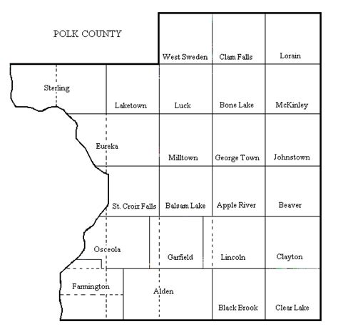 Real estate in Polk county Wisconsin: Imagemap