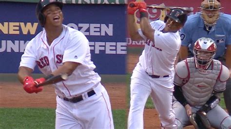 Red Sox Rook Devers Homers In 1st 2 At Bats