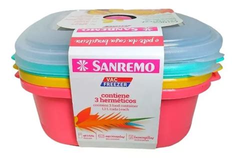 Kit Potes Sanremo Litros Coloridos Parcelamento Sem Juros