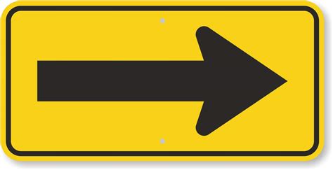 Smartsign Right Arrow Mutcd One Direction Sign X M