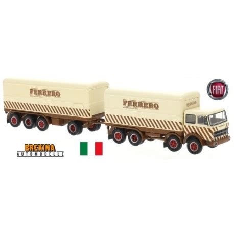 Fiat Mille Pattes Camion Remorque Fourgon Ferrero