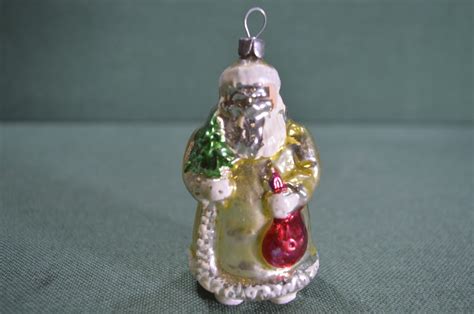 Купить Елочная новогодняя игрушка "Дед Мороз". Стекло. СССР. 1950 - е ...