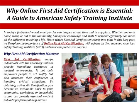 Ppt Why Online First Aid Certification Is Essential Powerpoint