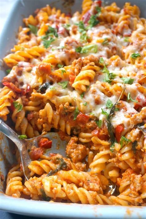 Creamy Sausage Pasta Bake A Delicious Pasta Dinner Recipe That Is Ready In About 30 Minutes A