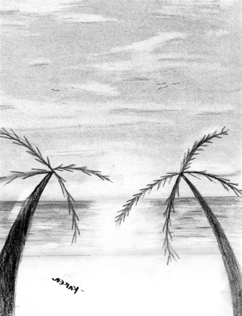 Sunset Sketch Pencil at PaintingValley.com | Explore collection of Sunset Sketch Pencil