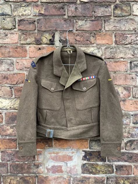 British Army Ww2 War Aid Battledress Blouse 1943 Dated Rasc £40 00 Picclick Uk