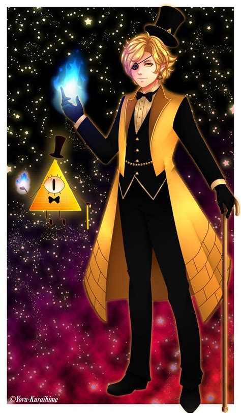 Bill Cipher Human By Yoru Kuraihime On Deviantart Bill Cipher Human Gravity Falls Art