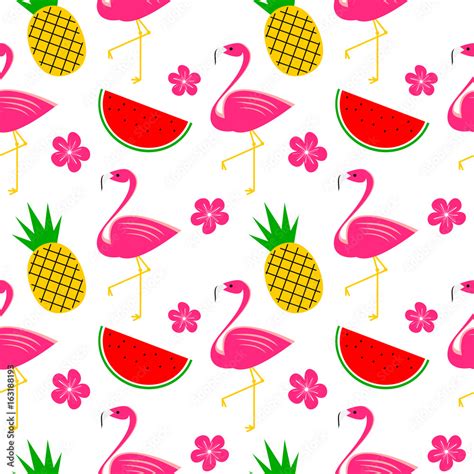 Cute Colorful Seamless Vector Pattern Background Illustration With