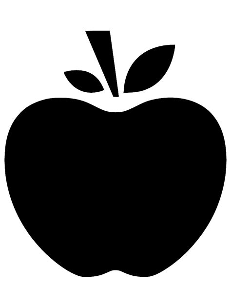 Printable Apple Stencil