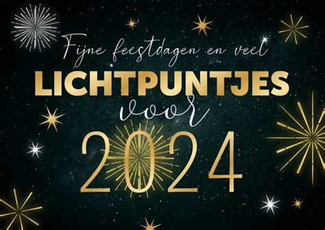 Zakelijke Kerstkaart Vuurwerk Lichtpuntjes Kaartje Go