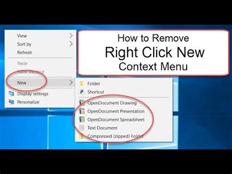 How To Remove Right Click New Items From Context Menu In Windows