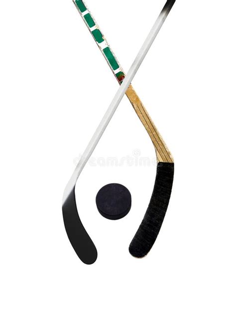 Hockey stick stock photo. Image of puck, recreation, vintage - 60844908