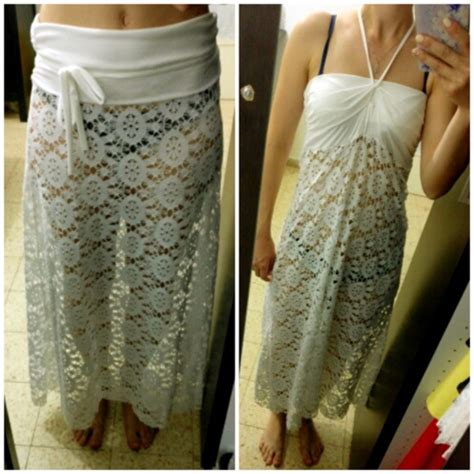 Swim New Long Crotchet Sexy Sheer Beach Bikini Coverup Poshmark