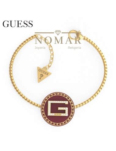 Pulsera Guess De Mujer G Solitaire Acero Dorado Y Circonitas