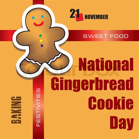 National Gingerbread Cookie Day | Stock vector | Colourbox