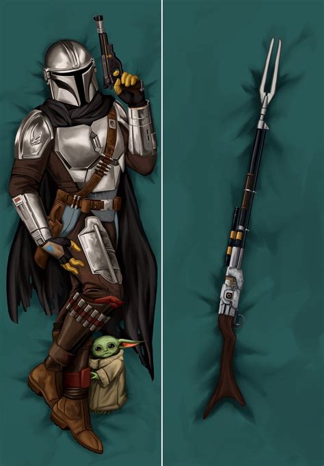 Mandalorian Body Pillow Case Etsy UK