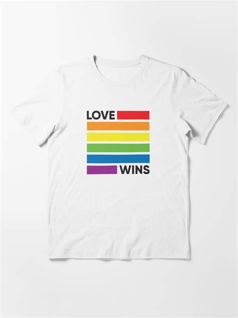 Rainbow Flag Love Wins Lgbt Pride T Shirt For Sale By Lgbtiq Redbubble Gay T Shirts
