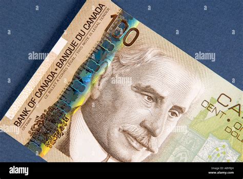 One Hundred 100 Dollar Bill Canadian Canada Cash Money Stock Photo Alamy