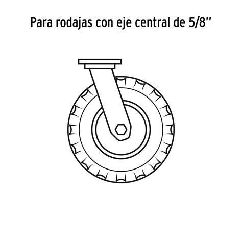 Rueda Neum Tica Para Eje Central Truper Ruedas Neum Ticas