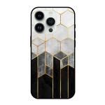 Buy Qrioh Tricolor Pattern Glass Case For Apple Iphone Pro Online At