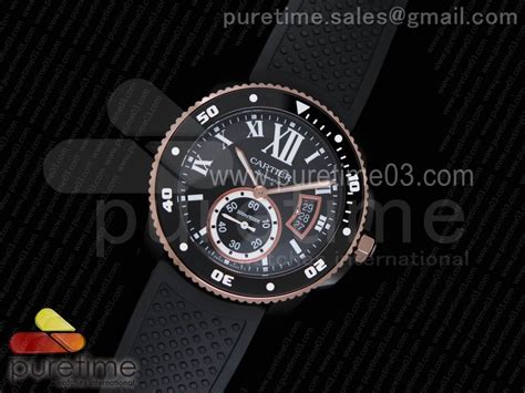 Calibre De Cartier Diver Dlc Black Puretime