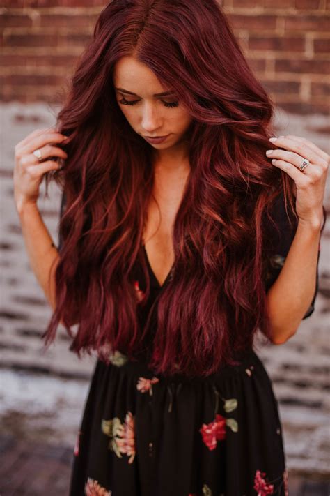 Черно красное окрашивание волос - 62 фото