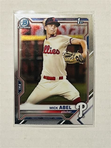 MICK ABEL 2021 Bowman Chrome 1st RC 42 Phillies EBay