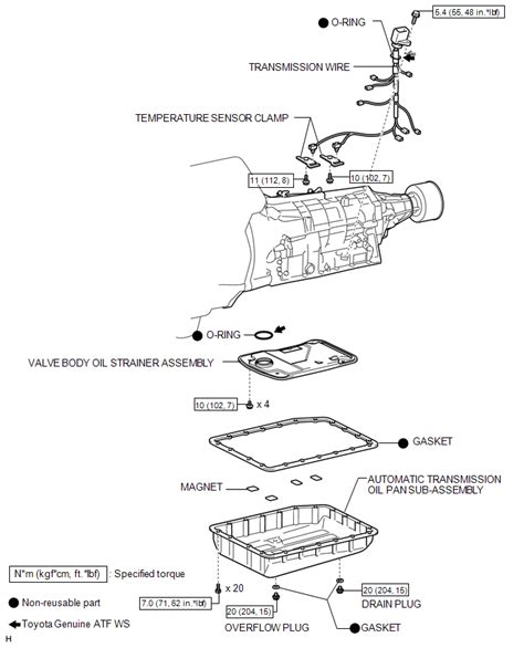 Toyota 4runner Transmission Wire A750e Automatic Transmission