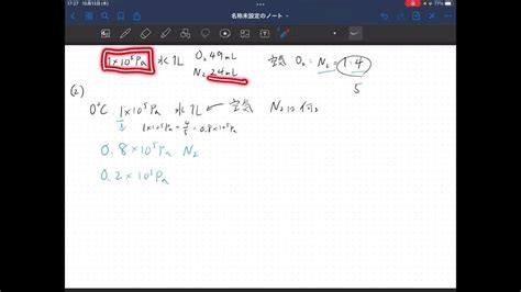 旧課程2022年度までセミナー化学基礎＋化学 229 気体の溶解度（2）新課程2023年度からセミナー化学基礎＋化学 239 気体の溶解度（2