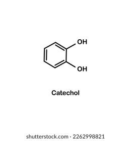 Formula Chemical Structure Catechol Vector Eps Stock Vector (Royalty ...