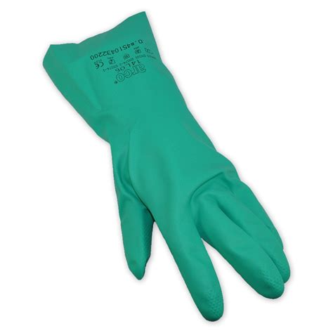 Chemical Nitrile Green Gloves — SceneSafe