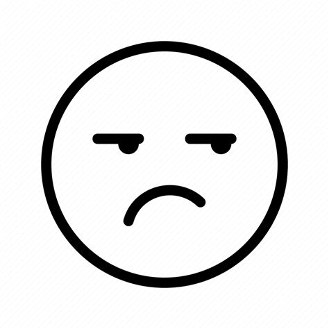 Annoyance, annoyed, boredom, emoji, emoticon, glance, unpleasant icon - Download on Iconfinder