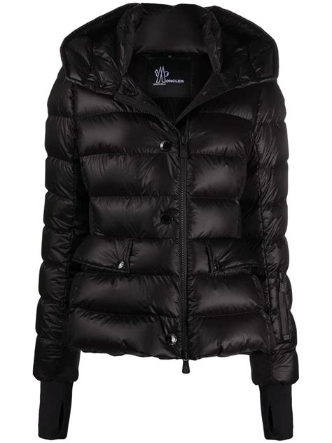 Black Moncler Grenoble Padded Hooded Jacket F20981A5220053071