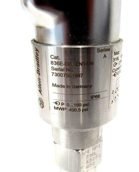 New Allen Bradley 836e Da1en1 D4 Pressure Switch Sera 836eda1en1d4 Sb Industrial Supply Inc