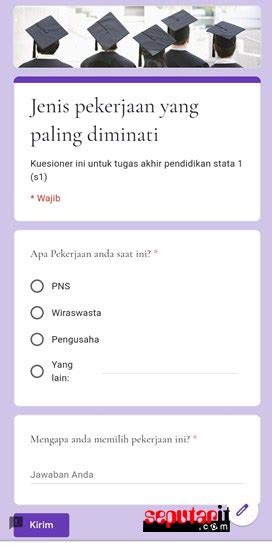 Detail Contoh Kuesioner Google Form Koleksi Nomer