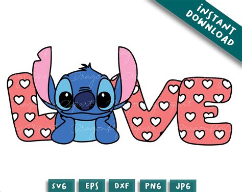 Valentine S Day Lilo And Stich Svg Stitch Svg Stitch Clipart Lilo