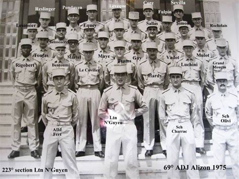 Photo De Classe Adj Lucien Alizon Section Ltn N Guyen De