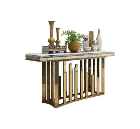 Luxury Ryan Console Table Marble Glamz Deco