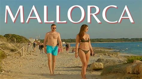 Beach Walk Platja Des Trenc Mallorca MAJORCA Spain 4K Edited