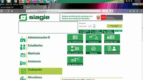 Siagie Registro De Notas Inicial Y Secundaria 2019 Youtube