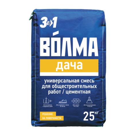 Смесь сухая цементная строительная "ВОЛМА Дача", 25 кг купить в Москве