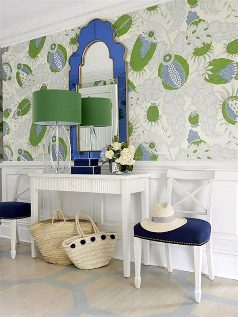 Green and Blue Decor for Southern Home Interior Design