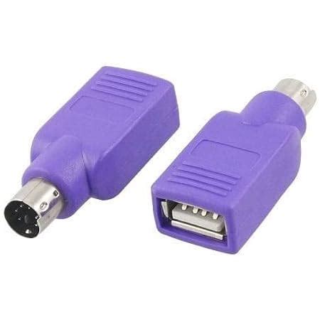 Adaptador Teclado USB A Conector PS 2 PS2 MiniDIN Hembra USB Macho